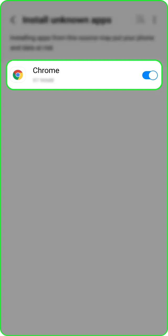 Ative fontes desconhecidas nas configurações do Android do aplicativo Jonbet.