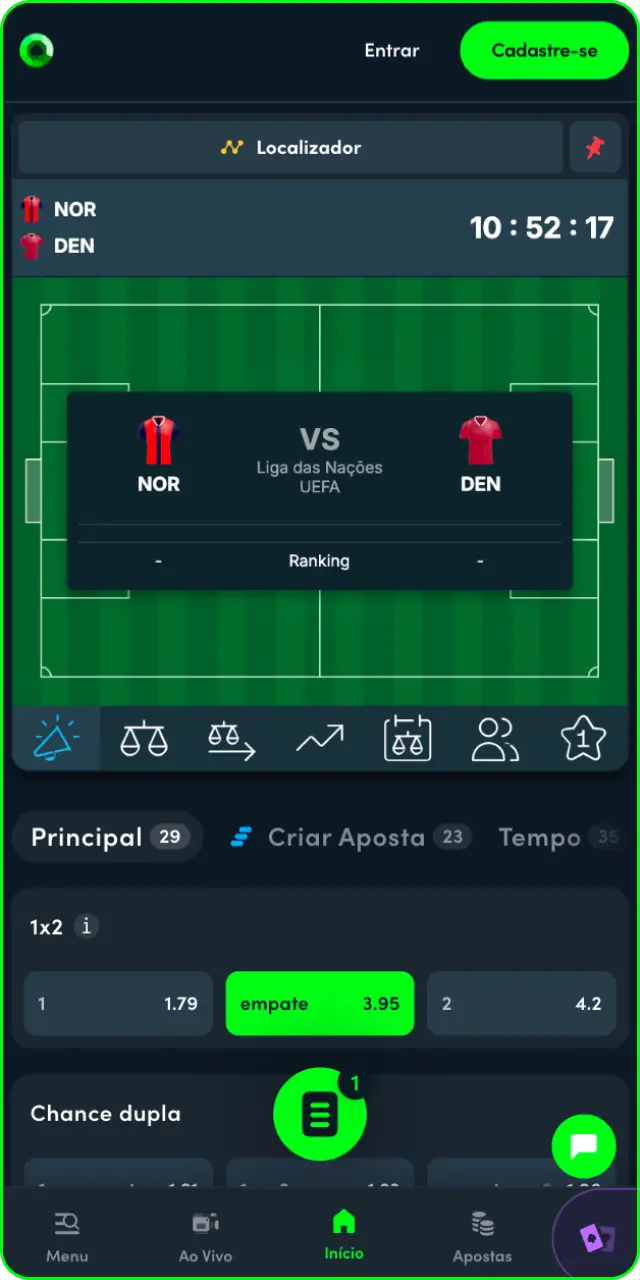 Faça sua aposta no evento e divirta-se com futebol na Jonbet.