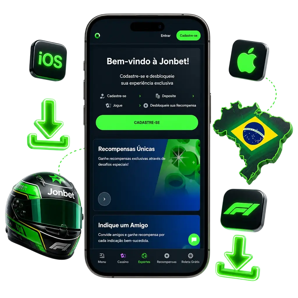 Guia de instalação Jonbet no iOS: adicionar à tela de início pelo Safari e apostar na Fórmula 1