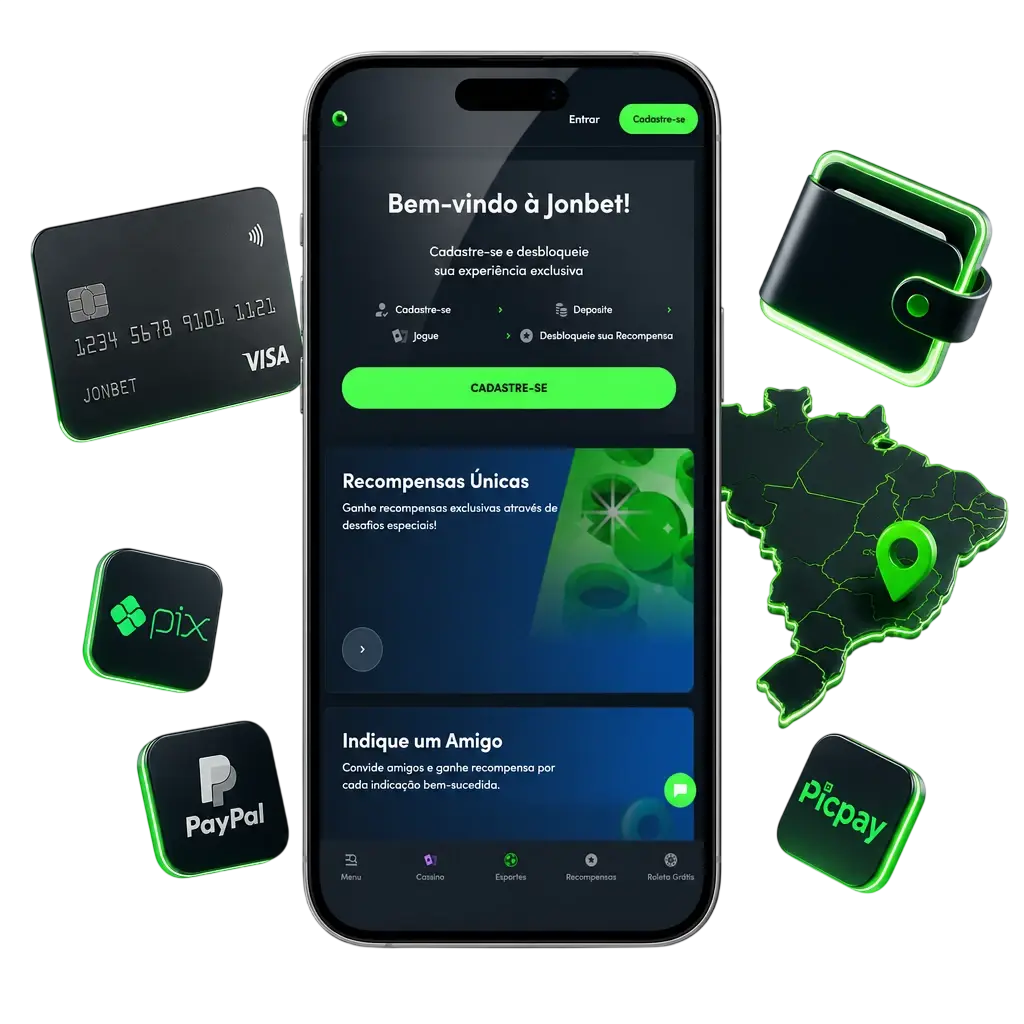 Pagamentos via Pix no aplicativo Jonbet: depósito mínimo de BRL 30 e saque mínimo de BRL 50 para usuários do Brasil